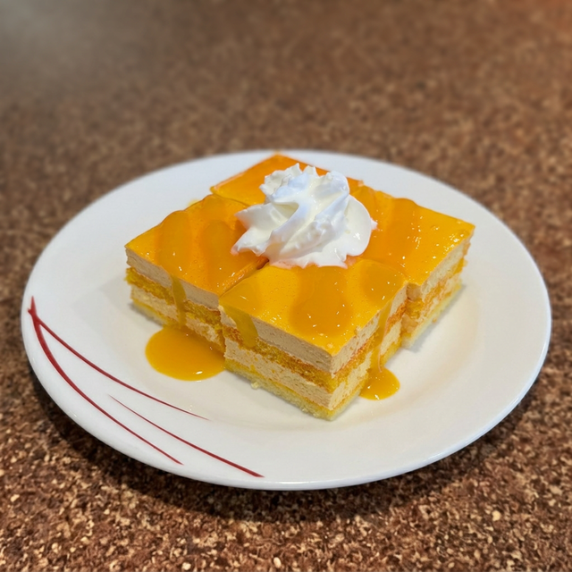 Mango Mousse Cake.